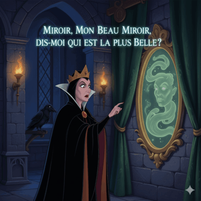 Image du dessin animé Blanche Neige par Disney - effet Mandela